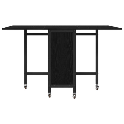 Folding Dining Table with Castors 130 x 80 x 76.5 cm