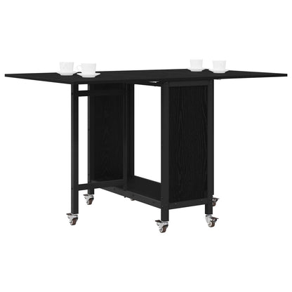 Folding Dining Table with Castors 130 x 80 x 76.5 cm