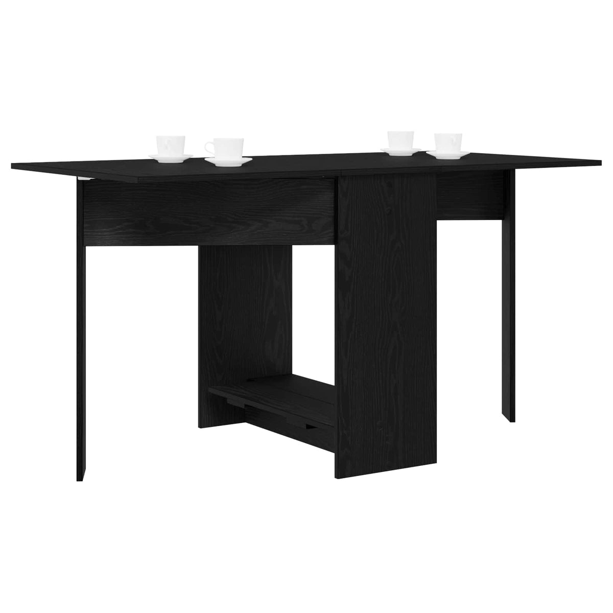Dinning Table 138 x 70 x 73.5 cm Engineered Wood Black Oak