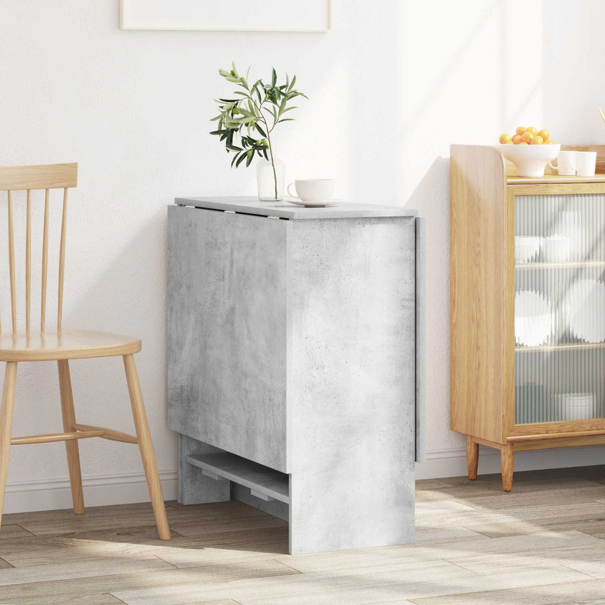 Dinning Table 138 x 70 x 73.5 cm Engineered Wood Concrete Grey