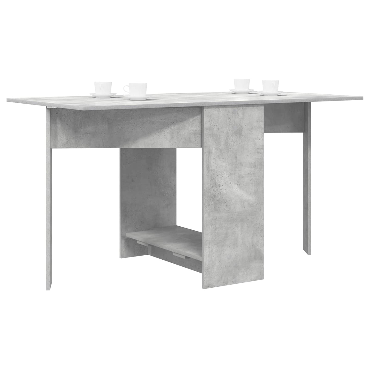 Dinning Table 138 x 70 x 73.5 cm Engineered Wood Concrete Grey