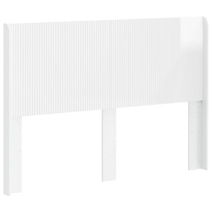 Headboard High Gloss White Engineered Wood
