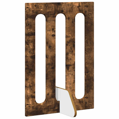 Folding Pet Fence 2 pcs Smoked Oak 100.5 x 38 x 70 cm