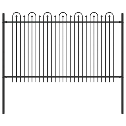 Spike Arch Fence DRONTEN Black