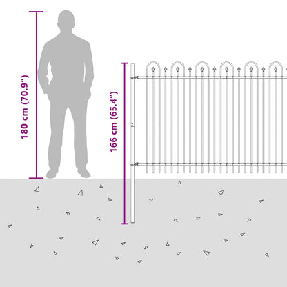 Spike Arch Fence DRONTEN Black