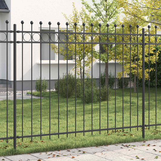 Ring Fence TILBURG 200 x 200 cm Powder-Coated Steel Black