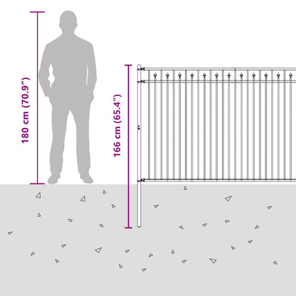 Spike Fence BAARLO Black