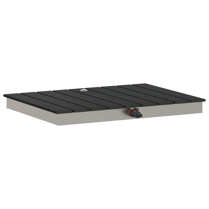 Garden Floor Shower WPC and Stainless Steel 201 Anthracite