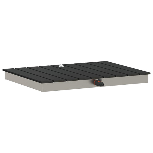 Garden Floor Shower WPC and Stainless Steel 201 Anthracite