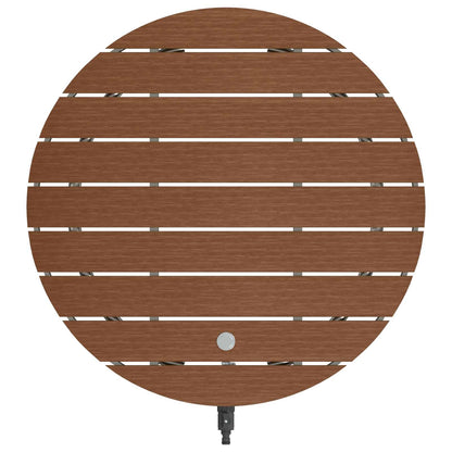 Garden Floor Shower WPC and Stainless Steel 201 Brown