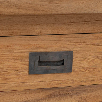 Console Table Natural 90 x 30 x 80 cm Solid Teak Wood