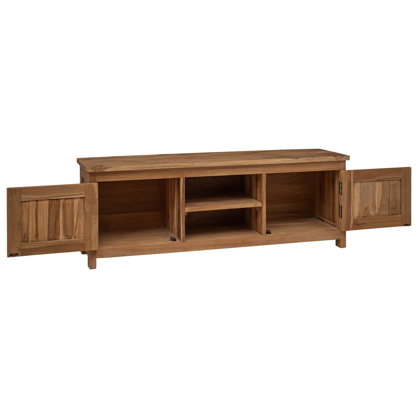 TV cabinet 110 x 30 x 40 cm Natural Solid Teak Wood