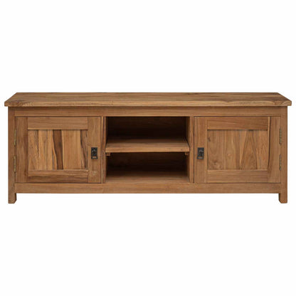TV cabinet 110 x 30 x 40 cm Natural Solid Teak Wood