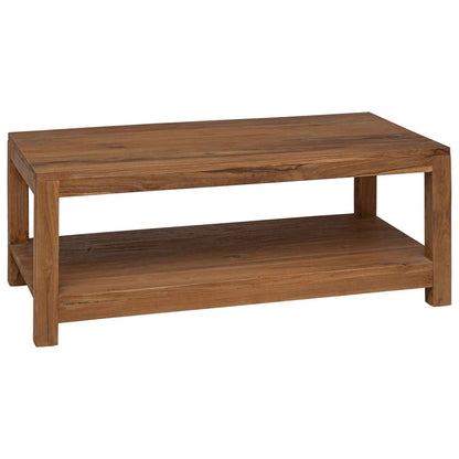 Coffee Table Natural 100 x 50 x 40 cm Solid Teak Wood