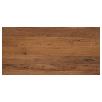 Coffee Table Natural 100 x 50 x 40 cm Solid Teak Wood
