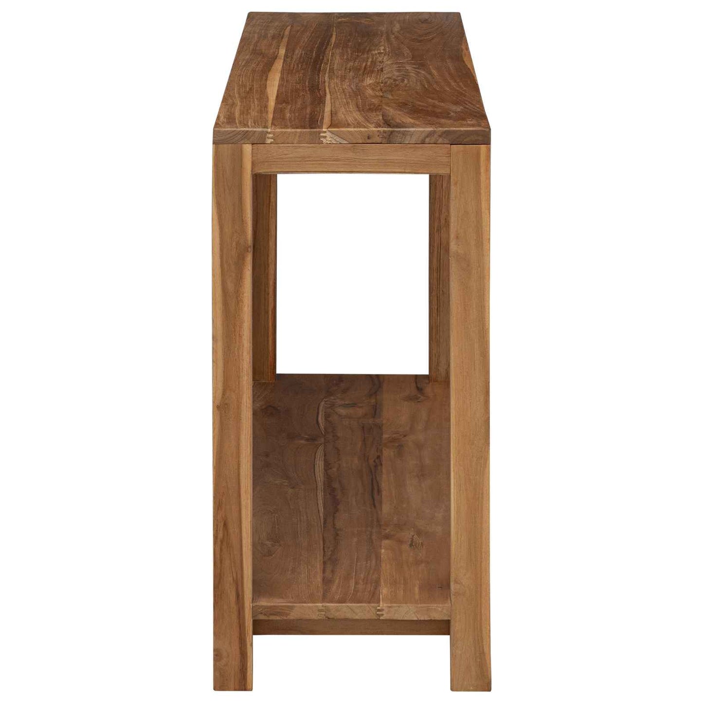 Console Table Natural 110 x 35 x 75 cm Solid Teak Wood