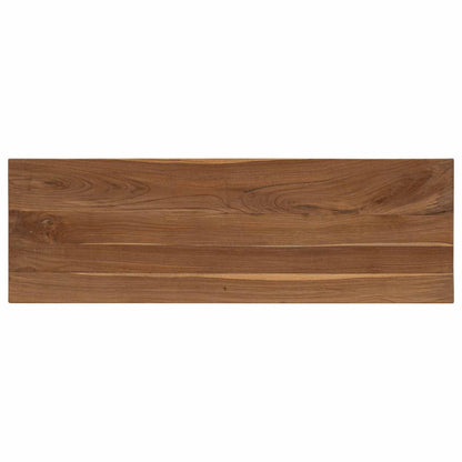 Console Table Natural 110 x 35 x 75 cm Solid Teak Wood