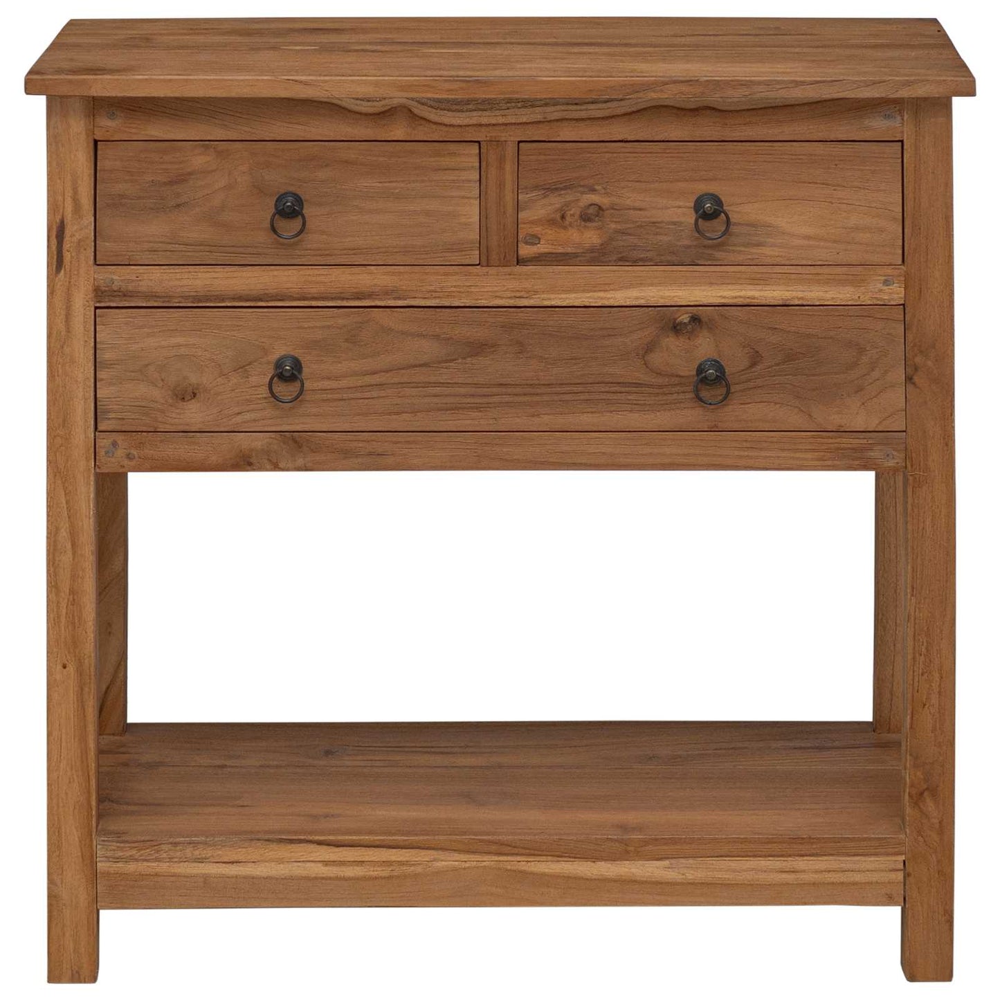 Sideboard Natural 79 x 35 x 80 cm Solid Teak Wood