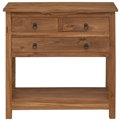 Sideboard Natural 79 x 35 x 80 cm Solid Teak Wood