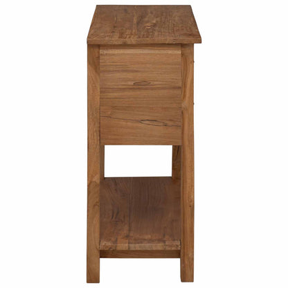 Sideboard Natural 79 x 35 x 80 cm Solid Teak Wood