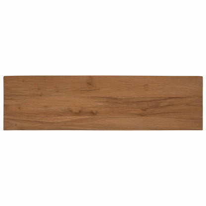 TV Cabinet 110 x 30 x 35 cm Natural Solid Teak Wood