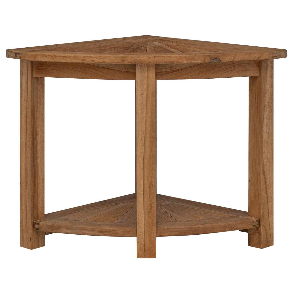 Bathroom Side Table Natural 45 x 45 x 46 cm Solid Teak Wood