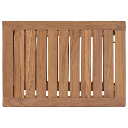 Bathroom Side Table Natural 50 x 35 x 45 cm Solid Teak Wood