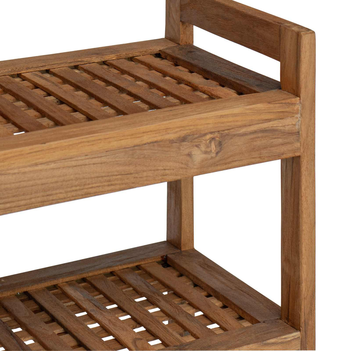 Bathroom Shelf Natural 45 x 30 x 45 cm Solid Teak Wood