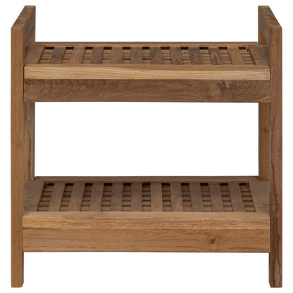 Bathroom Shelf Natural 45 x 30 x 45 cm Solid Teak Wood
