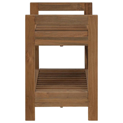 Bathroom Shelf Natural 45 x 30 x 45 cm Solid Teak Wood