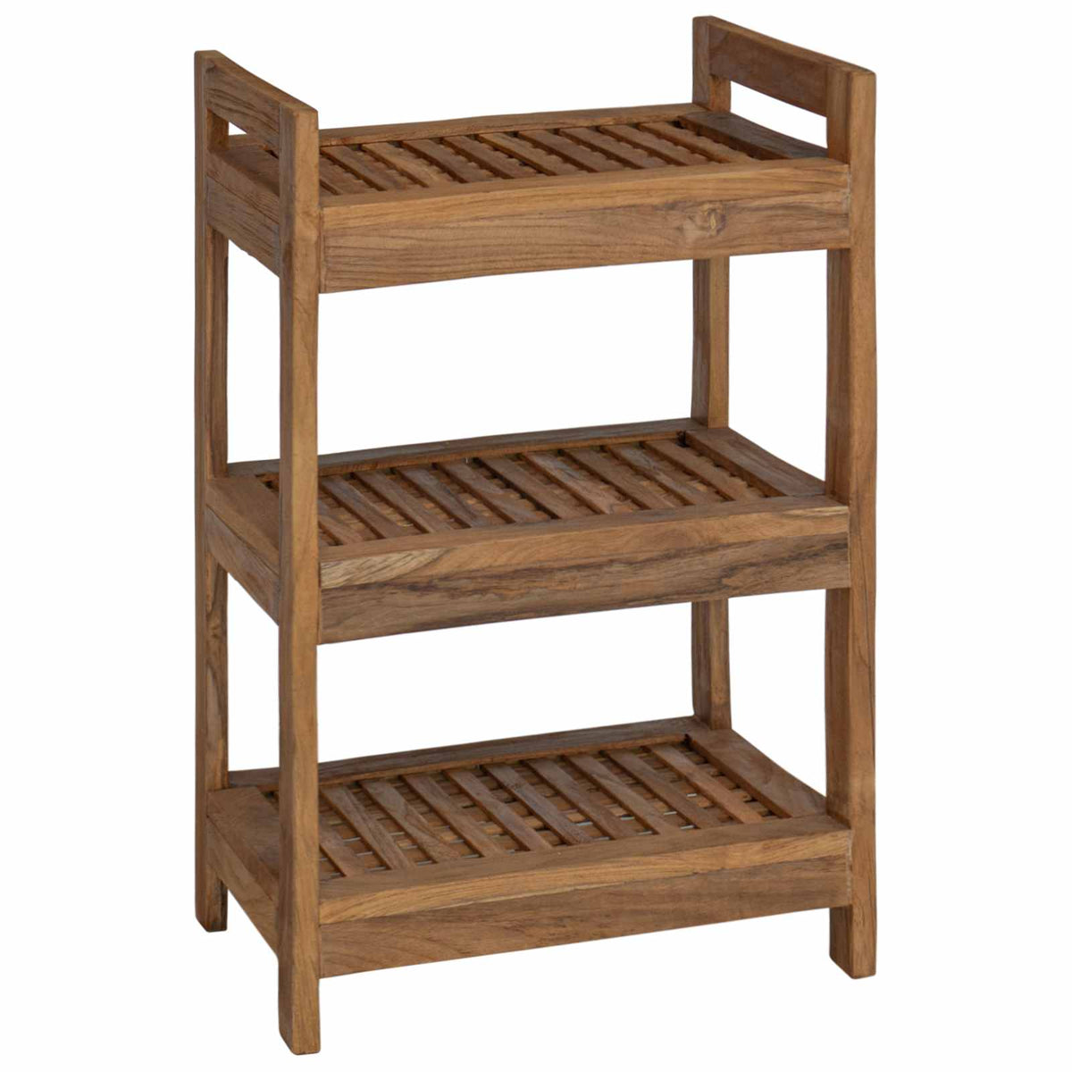 Bathroom Shelf Natural 45 x 30 x 71 cm Solid Teak Wood