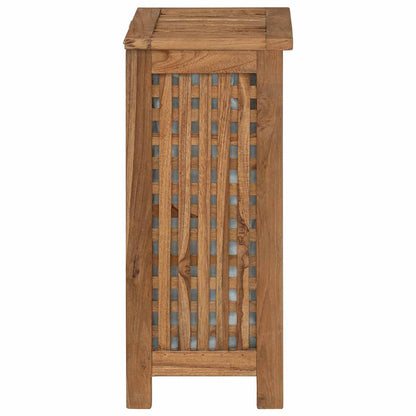 Laundry Basket Natural Solid Teak Wood