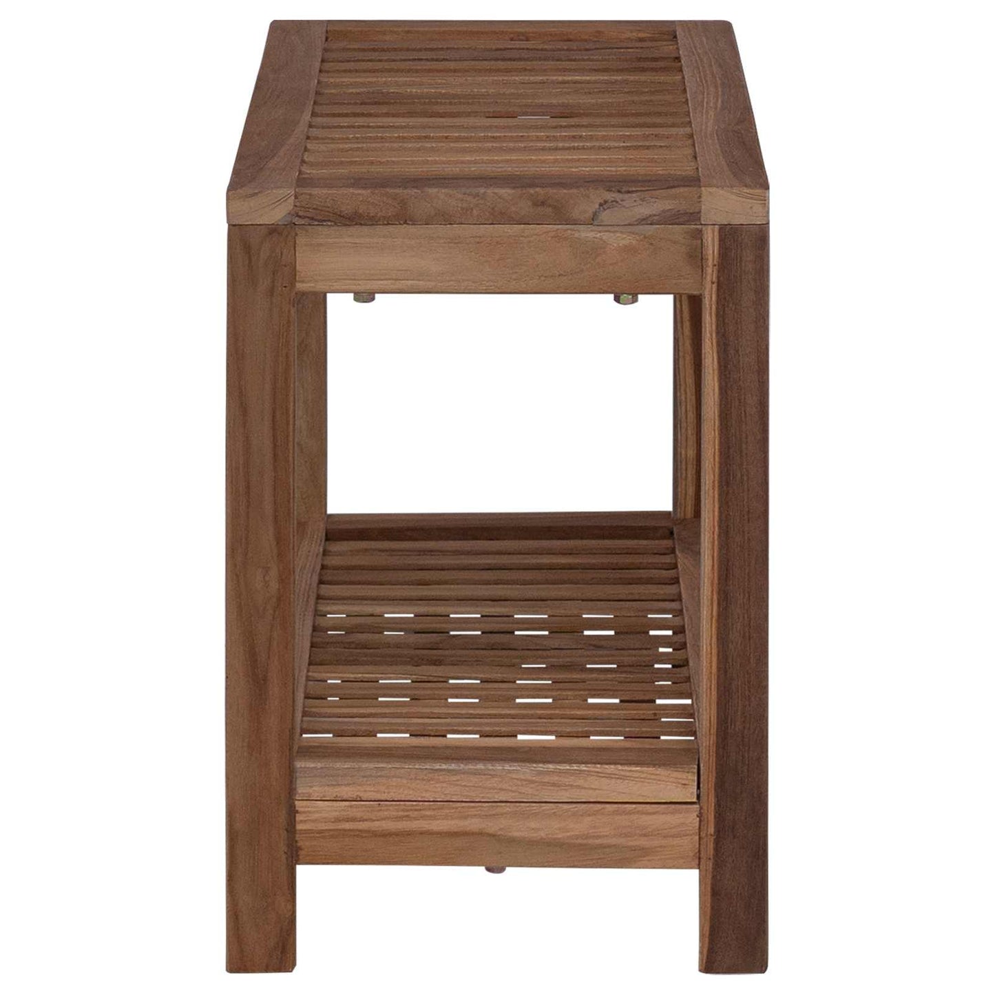 Bathroom Side Table Natural 60 x 30 x 45 cm Solid Teak Wood