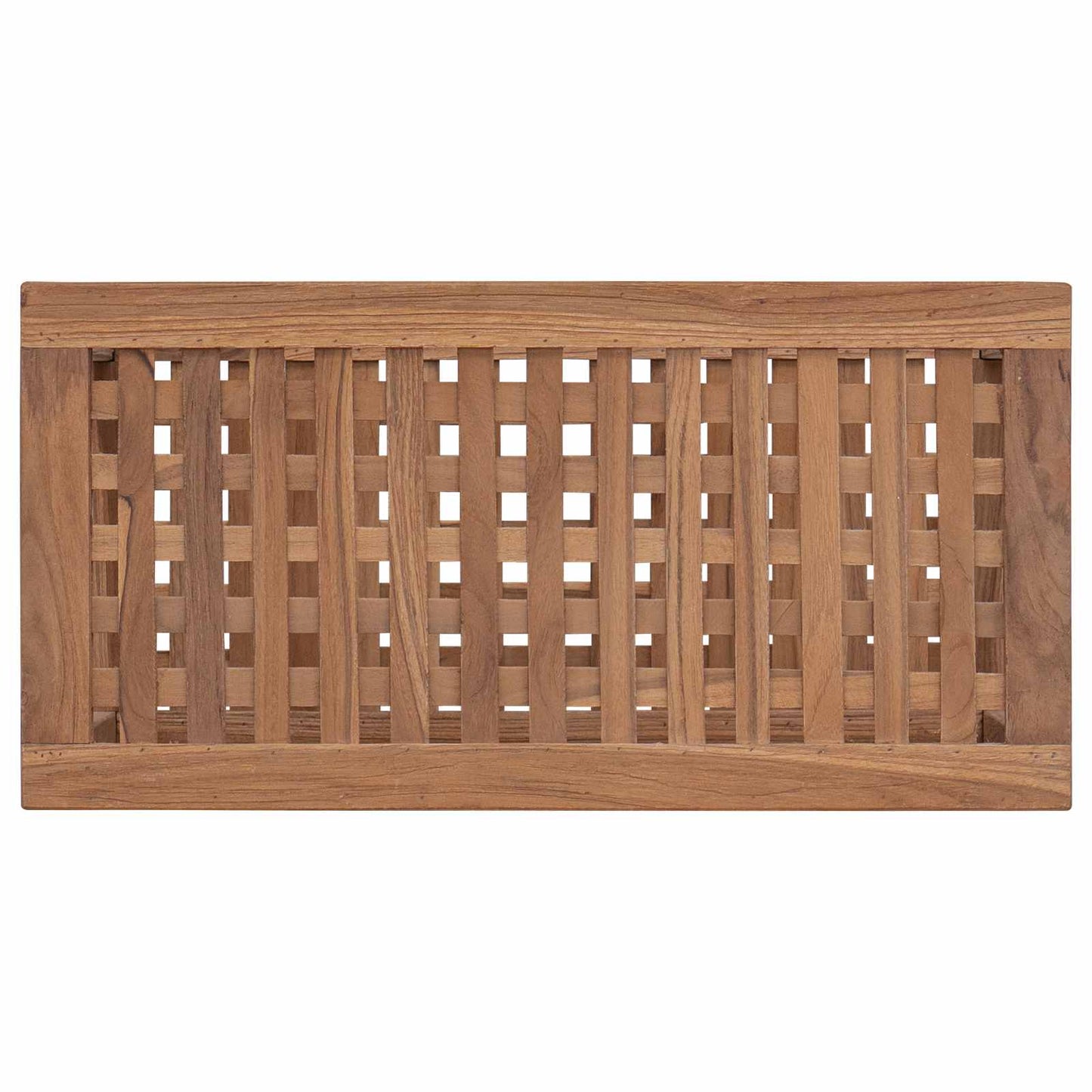 Bathroom Side Table Natural 60 x 30 x 45 cm Solid Teak Wood