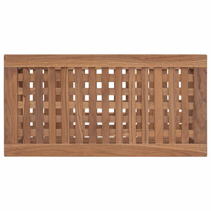 Bathroom Side Table Natural 60 x 30 x 45 cm Solid Teak Wood