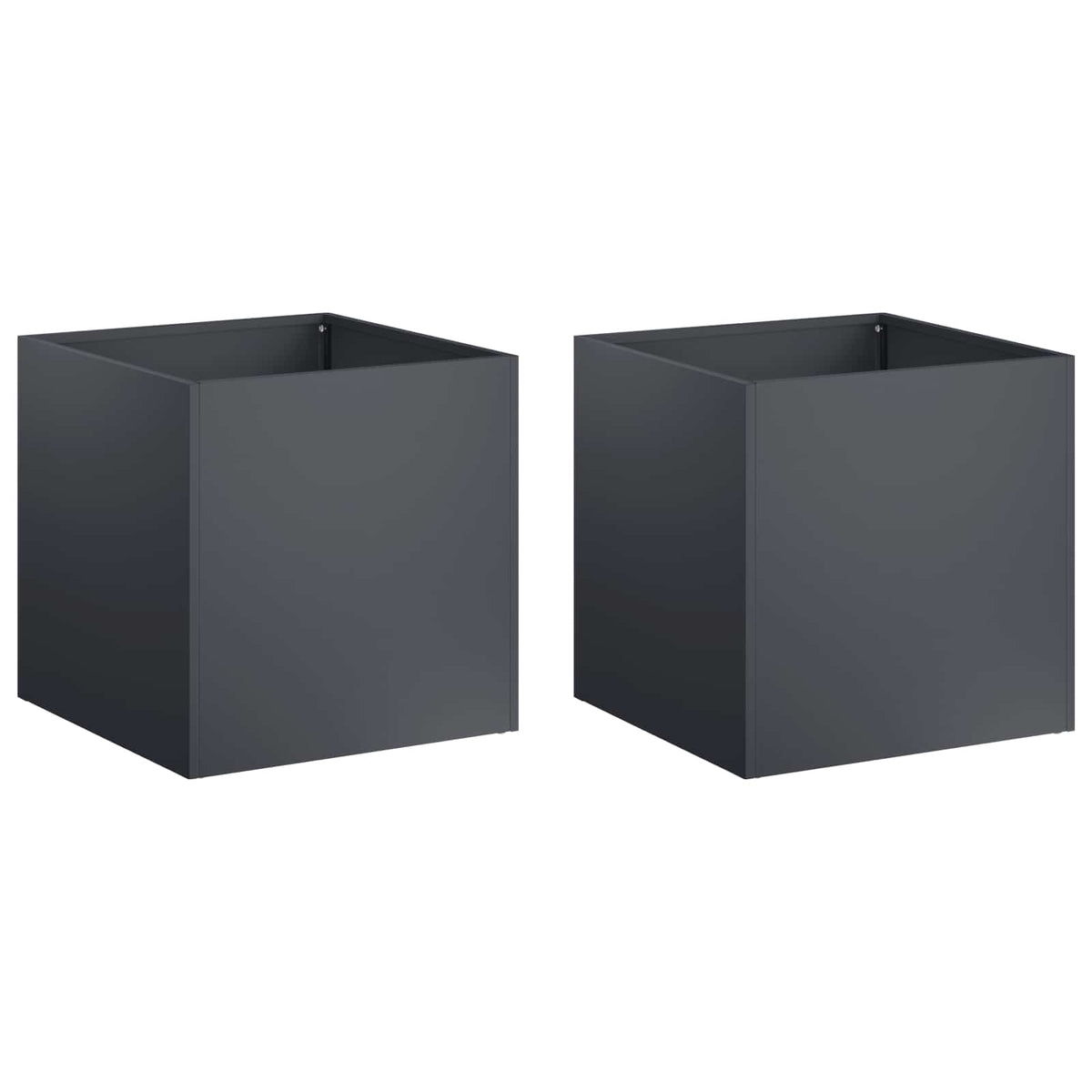 Garden Planter 2 pcs Anthracite 20 x 20 x 20 cm
