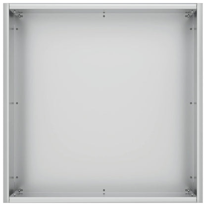 Garden Planter Silver 20 x 20 x 20 cm Galvanised Steel
