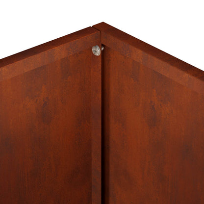 Garden Planter Rusty 20 x 20 x 20 cm Weathering Steel