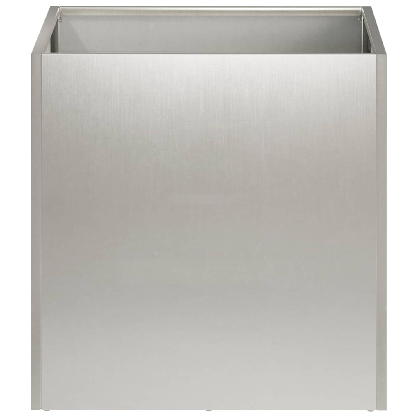 Garden Planter 2 pcs Silver 25 x 25 x 25 cm Stainless Steel