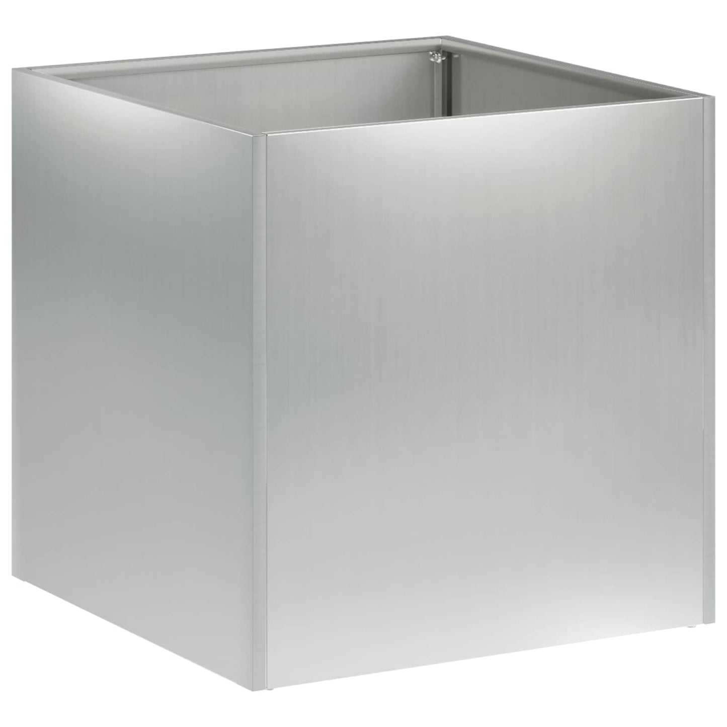 Garden Planter 2 pcs Silver 25 x 25 x 25 cm Galvanised Steel