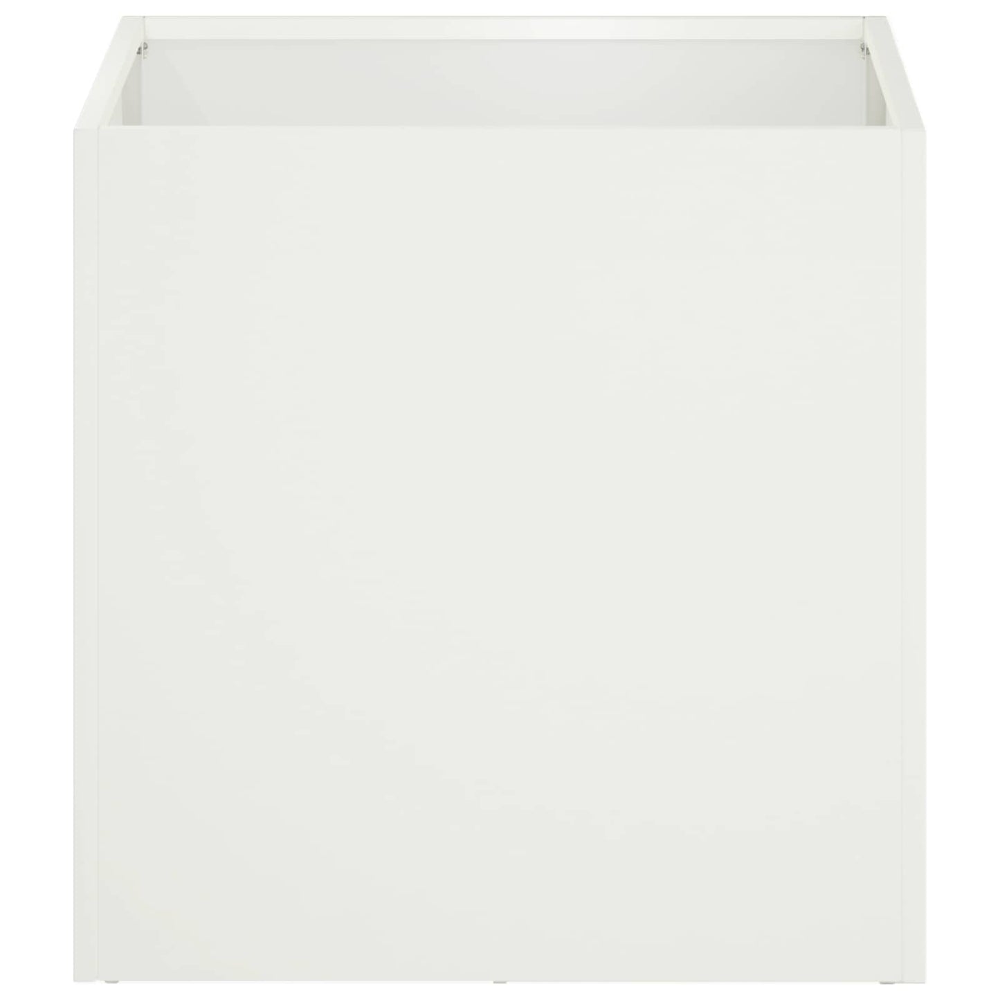 Garden Planter White 35 x 35 x 35 cm Cold-rolled Steel