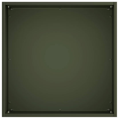 Garden Planter 2 pcs Olive Green 35 x 35 x 35 cm