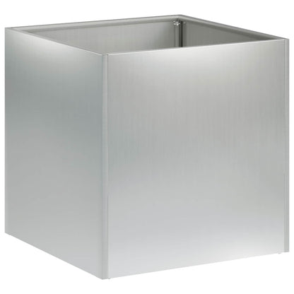 Garden Planter Silver 35 x 35 x 35 cm Galvanised Steel