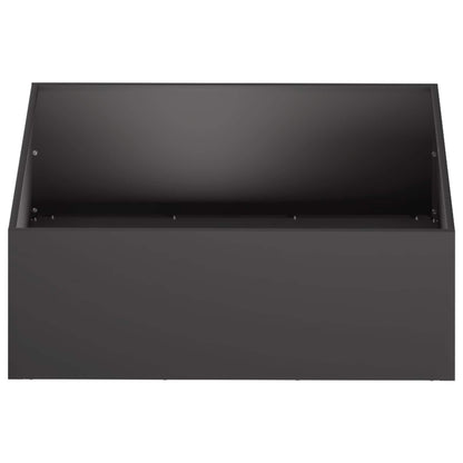 Garden Planter Black 40 x 40 x 20 cm Cold-rolled Steel