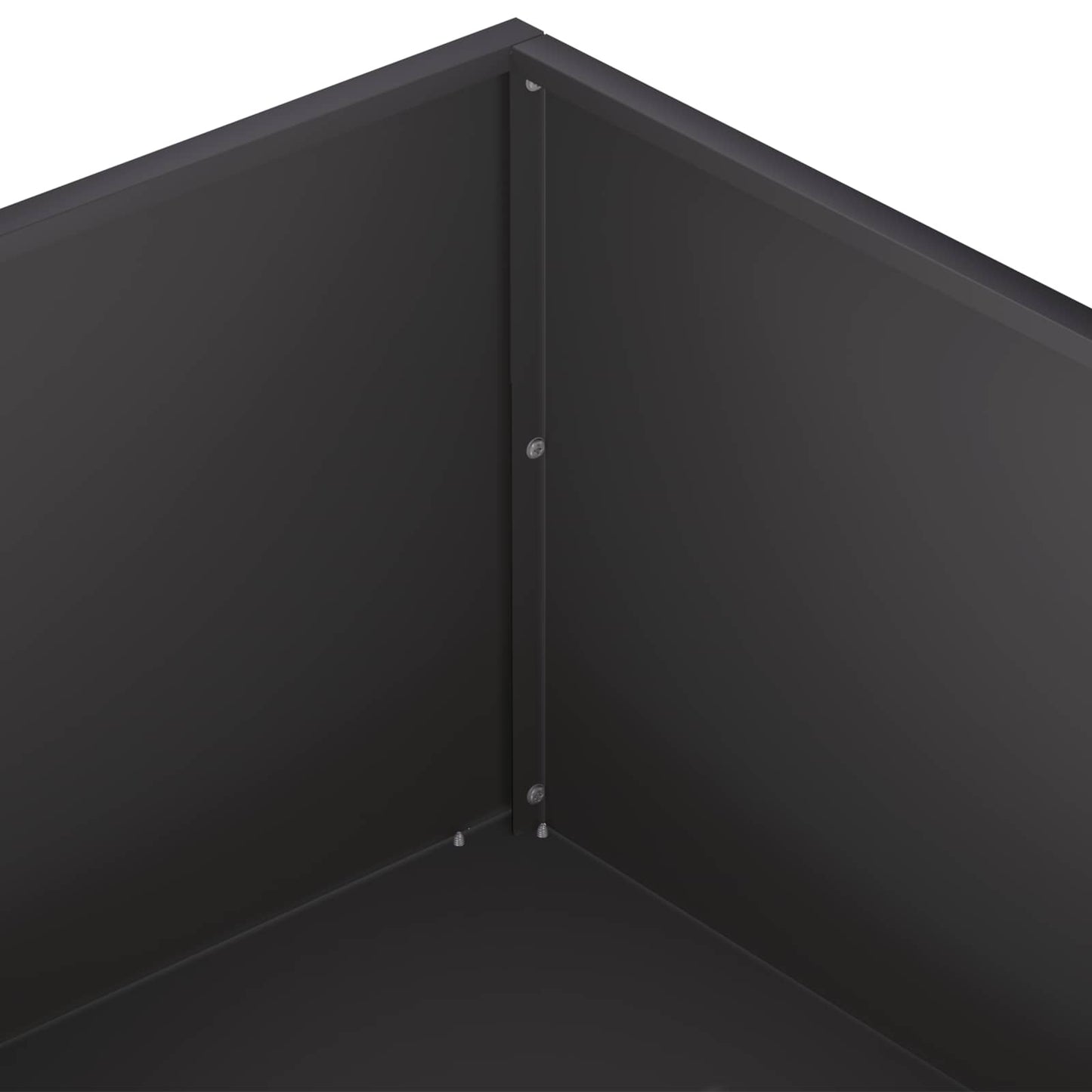 Garden Planter 2 pcs Black 40 x 40 x 20 cm Cold-rolled Steel