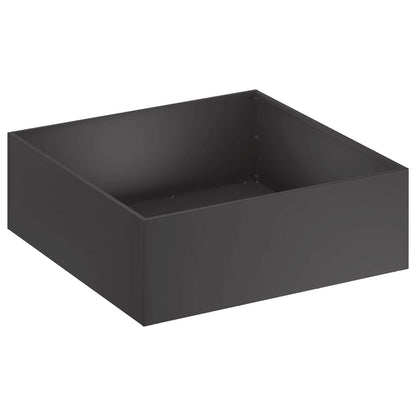 Garden Planter 2 pcs Black 40 x 40 x 20 cm Cold-rolled Steel