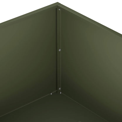 Garden Planter 2 pcs Olive Green 40 x 40 x 20 cm