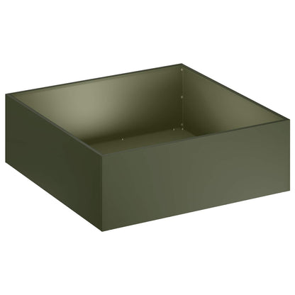 Garden Planter 2 pcs Olive Green 40 x 40 x 20 cm