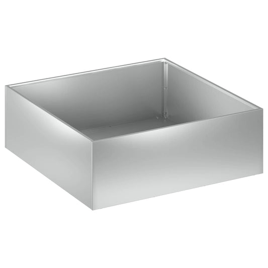 Garden Planter Silver 40 x 40 x 20 cm Galvanised Steel