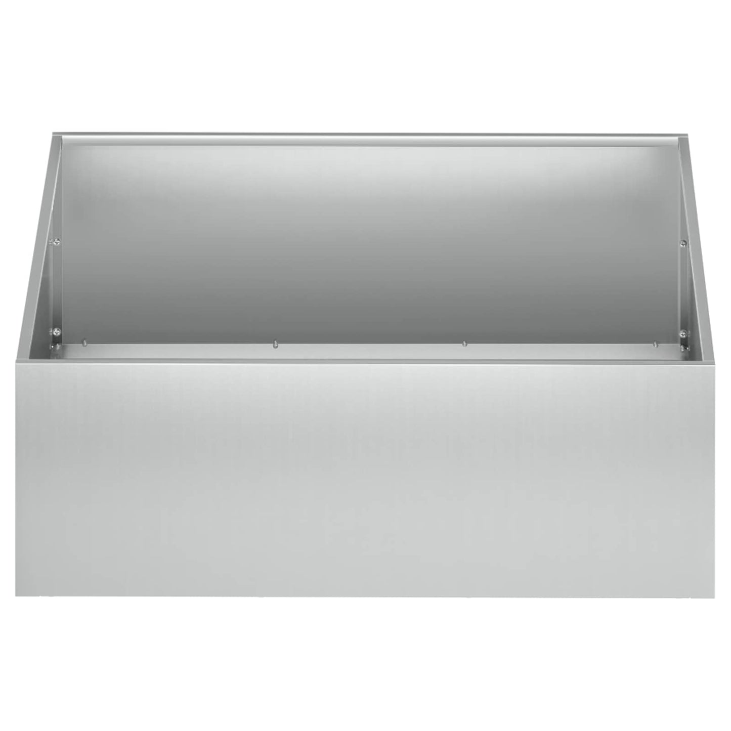 Garden Planter 2 pcs Silver 40 x 40 x 20 cm Galvanised Steel